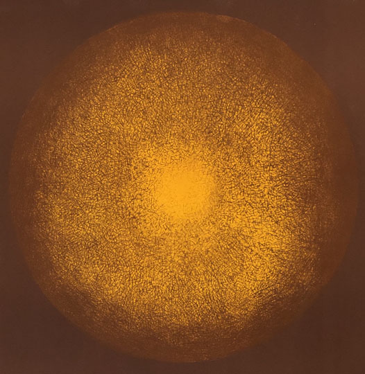 Maria Hillfon  www.hillfon.com  Solkropp - Halo,  60x60 litografi, lito